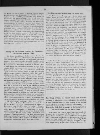 Eine Hannoversche Vertheidigung des Stader Zolls.