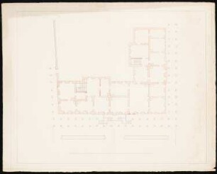 Schloss Gerdauen Umbau: Grundriss Erdgeschoss