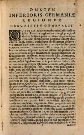 Belgicae Sive Inferioris Germaniae Descriptio : Additamentis novis & Statu Politico regionum & urbium aucta, Earundemque iconismis illustrata, Pars Prima. Sive Belgicæ Descriptio Generalis