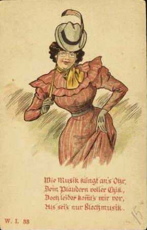 Wie Musik klingt an's Ohr, [...]