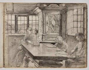 Interieur einer Bauernstube