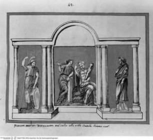 Nachzeichnungen von Bildwerken der Vigna Moroni und anderen Orten Roms, Herakles und Omphale