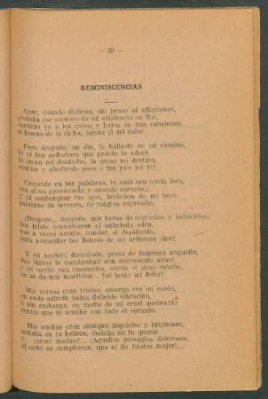 Reminiscencias
