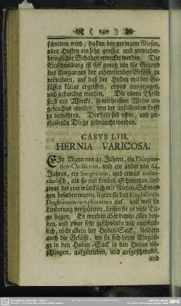 Casus LIII. Hernia Varicosa