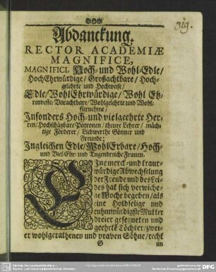 Abdankung : Abdanckung