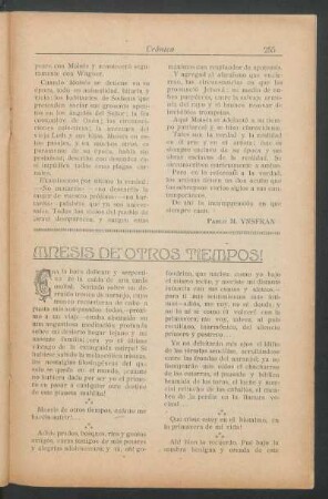 Mnesis de otros tiempos!