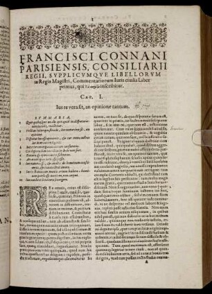 Liber primus, qui [...] inscribitur.