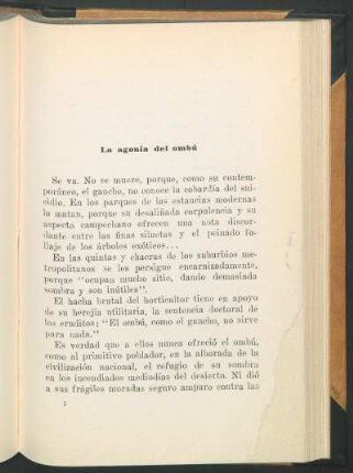 La agonía del ombú