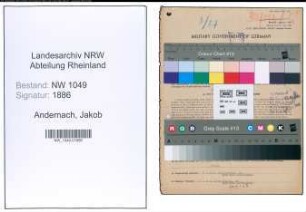 Entnazifizierung Jakob Andernach , geb. 23.03.1907 (Kaufmann)