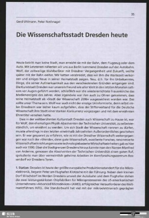 Die Wissenschaftsstadt Dresden heute
