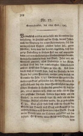 Nr. 27. Sonnabends, den 16ten Sept., 1797.
