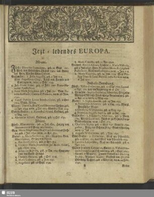 Jezt-lebendes Europa