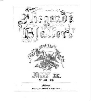 Fliegende Blätter. 20 = Nr. 457 - 480. [1854]