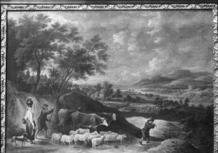 Landschaft mit einer Herde