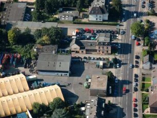 Mönchengladbach : Mönchengladbach. Krefelder Straße. Blick nach Südwesten. Luftaufnahme