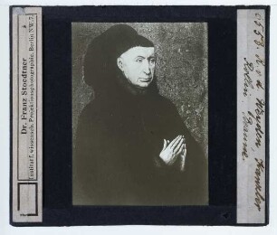 Weyden, Das jüngste Gericht (Polyptychon) : Detail: Oberkörper des Kanzlers Rolin