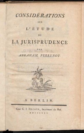 Considérations Sur L'Étude De La Jurisprudence