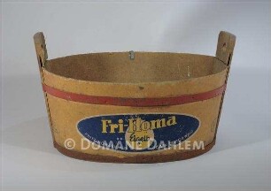 Margarine-Behälter aus Presspappe, von der Firma "Fri-Homa"