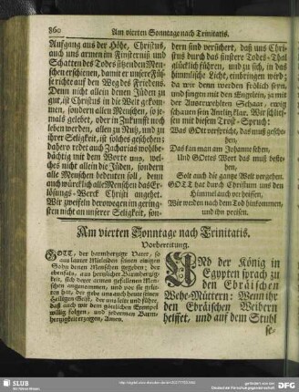 Am vierten Sonntage nach Trinitatis