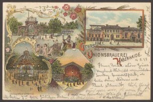 Ansichtskarte Restaurant Unions-Brauerei, Hasenheide [2/3]