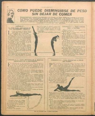 Ejercicio N° 3 - Para conservar la salud del cuerpo