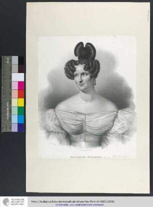 Wilhelmine Unzelmann : N. d. Nat. gez. v. Fr. Krüger ; Lith. v. Schall