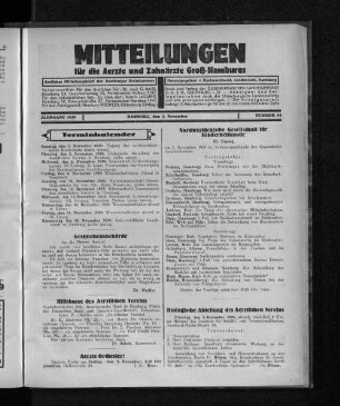 Jahrgang 1929, Hamburg, den 3. November, Nummer 44