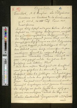 Rezension über Caillot: "Les Polynesiens", 1909