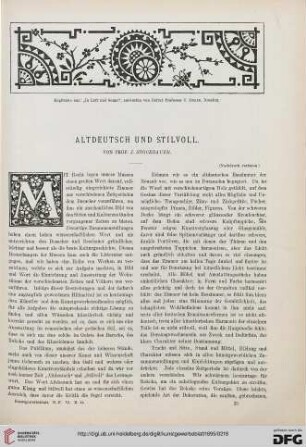 Altdeutsch und Stilvoll