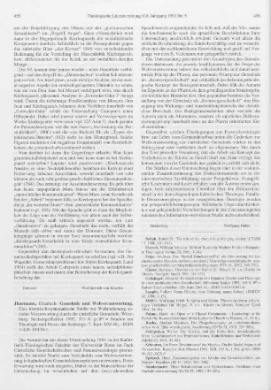 455-456 [Rezension] Jünemann, Elisabeth, Gemeinde und Weltverantwortung
