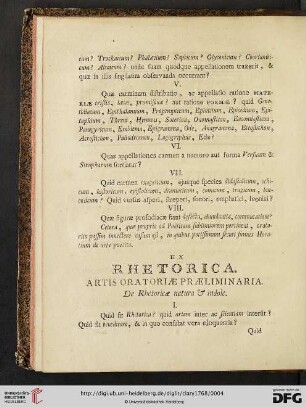 Ex Rhetorica