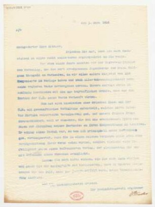 Brief an Julius Bittner : 03.03.1916
