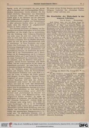 7: Die Geschichte der Maltechnik in der neueren Literatur, [3]