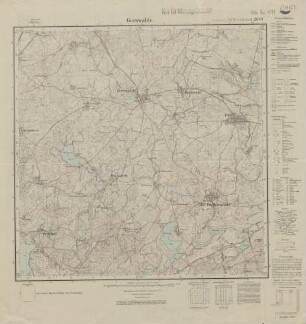 2848 (alte Nr.: 1401) Gerswalde, Meßtischblatt (4cm - Karte)