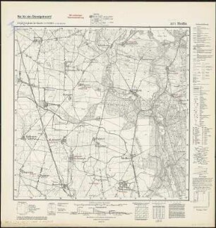 Meßtischblatt 3371 : Modlin, 1940 : Modlin. - Ausg. m. dt. Namen, letzte Nachtr. 1934, Ausg. m. vorläuf. Namensänd. - 1:25000. - [Berlin]: Reichsamt für Landesaufnahme, 1940. - 1 Kt.