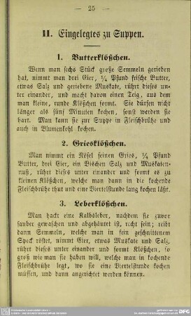 II. Eingelegtes zu Suppen