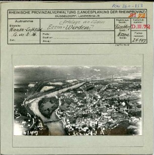 Essen-Werden, Ortslage von Süden