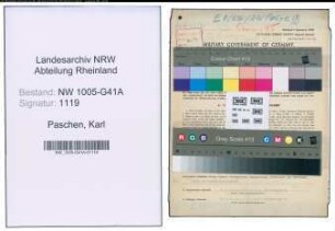 Entnazifizierung Karl Paschen , geb. 02.09.1912 (Bahnpolizist)