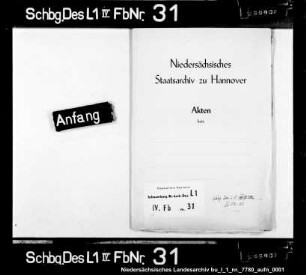 Schuldforderung des Theoderich Heitmann und Anton Cure, Pastoren zu Rinteln, an Jost von Wartensleben