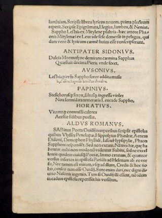 [Auli Sabini Epistolae tres.]