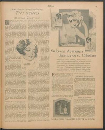 Tres mujeres : Emociones montevideanas