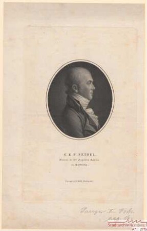 G(otthold) E(manuel) F(riedrich) Seidel, Diakon zu St. Egidien