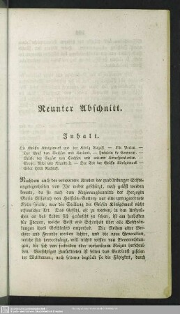 Neunter Abschnitt