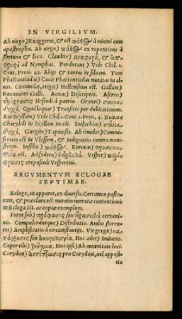 Argumentum Eclogae Septimae.