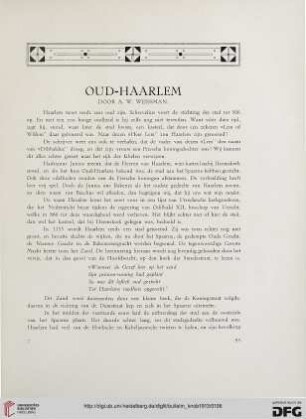 2.Ser. 6.1913: Oud-Haarlem