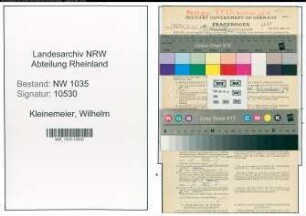 Entnazifizierung Wilhelm Kleinemeier , geb. 20.01.1893 (Markenmeister)