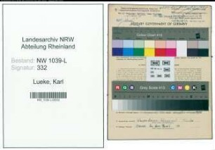 Entnazifizierung Karl Lueke , geb. 04.09.1910 (Maschinist)
