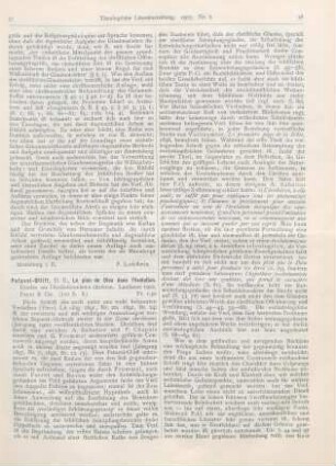 57-59 [Rezension] Petavel - Olliff, D. E., Le plan de Dieu dans l‘évolution