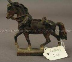 Spielfigur: Kavallerie-Pferd, braun