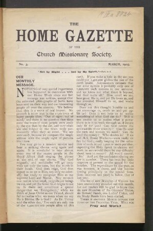 No. 3. March, 1905
